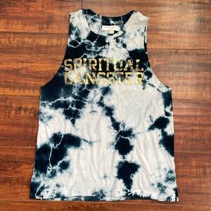 Spiritual Gangster tie dye muscle t-shirt. Size small.